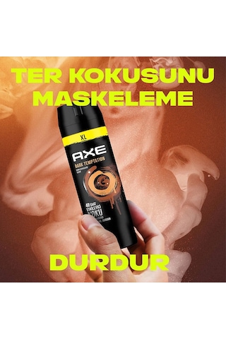 Axe Dark Temptation XL Erkek Sprey Deodorant 3 x 200 ML