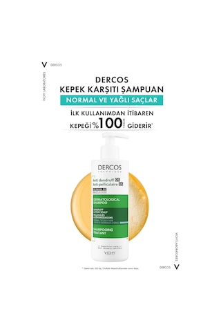 Vichy Dercos Anti-pelliculaire Anti-dandruff Kepek Karşıtı Şampuan 390 Ml - Normal Ve Yağlı Saçlar
