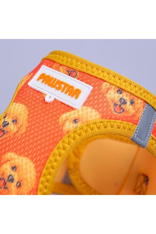 Poodle Air-mesh Göğüs Tasması Kedi Köpek Göğüs Tasması Turuncu