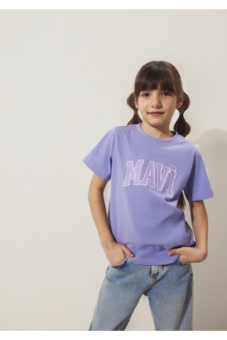 Mavi - Mavi Logo Baskılı Mor Tişört 7610109-70541 Mor