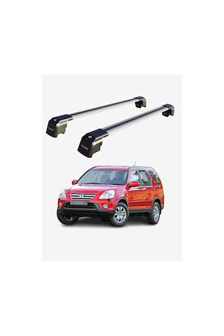 Honda Cr-v 2002-2006 Trx2 Thunder Carrier Kilitli Ara Atkı Taşıyıcı Tavan Barı Siyah