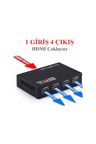 Hdmı Çoklayıcı 1 Giriş 4 Çıkışlı 1080P 3D Hdmı Splitter