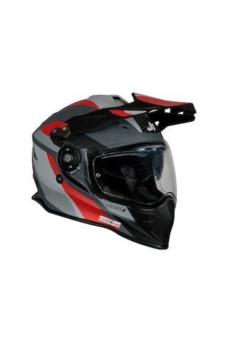 Just1 J34 Pro Globe Kapalı Motosiklet Kaskı Kırmızı Siyah Çok Renkli