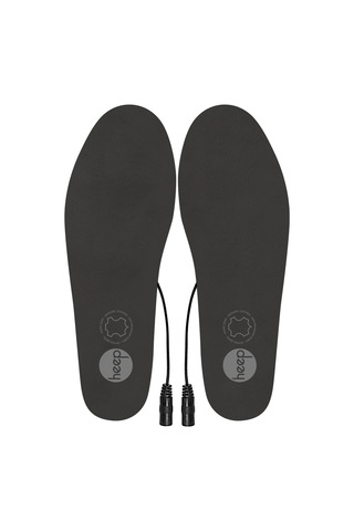 Elektrikli Taşınabilir Kablolu 35-45 Numara Deri Gri Isıtıcılı Ayakkabı Tabanlığı Gri