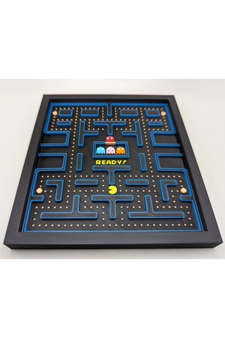Pac-man Level 1 Baskı Tablo Çerceve