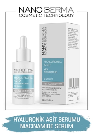 Nanoderma Hyaluronik Asit Niacinamide Serumu Yoğun Nemlendirici B