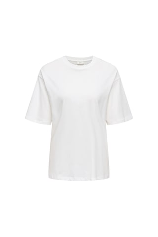 Only Jdy Kadın Yuvarlak Yaka Beyaz T-shirt - 15366305 Beyaz