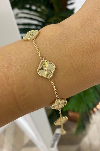 Gold Çizgili Premium Çelik Bileklik Gold