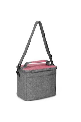 Neevoyu 8l Kapasiteli Isı Saklama Çanta - Aluminyum Folyo Içli, Su Geçirmez, Elden Taşınabilir, Piknik Ve Ofis İçin Turuncu-pembe Büyük Boy Pembe