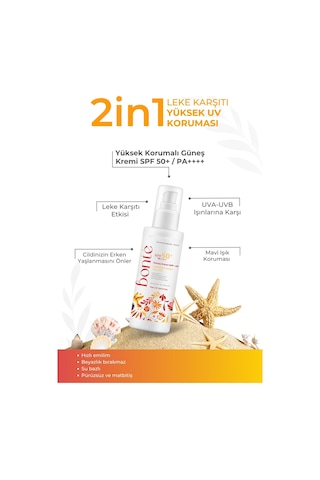Bonte Care Leke Karşıtı Uva Uvb Güneş Kremi SPF50+ 100 ML
