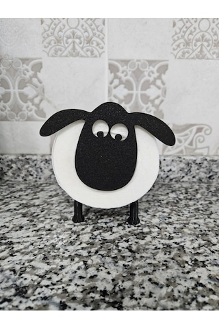 Dekoratif Kuzu Desenli Tuvalet Kağıtlığı