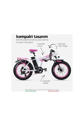 E-sıs Fat Bike 20 Jant Bisiklet Çok Renkli