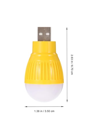 Usb Beyaz Gece Lambası Mini Ampul 34389 Beyaz - Sarı