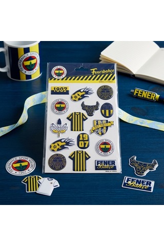 Bakgelal Fenerbahçe Fb Lisanslı Kabartmalı Sticker Seti 3d Sarı Lacivert Taraftar Çıkartmaları - 9071576895247 Lacivert - Sarı