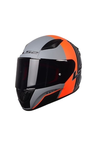 Ls2 Rapid Multıply Siyah+Beyaz Cam Kapalı Motosiklet Kaskı