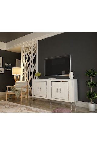 Pıeroct Kb150 Konsol Beyaz-gümüş