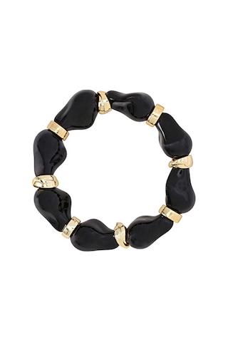 Gold Detaylı Taş Bileklik W27blk002 Uw27blk00210 Siyah