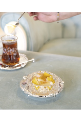 Gümüş Kaplama Limon Tabağı Gümüş