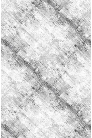 Raschel Carpet Çizgi Desenli Gri Kaymaz Taban Kalın Peluş Halı - Yolluk Gri