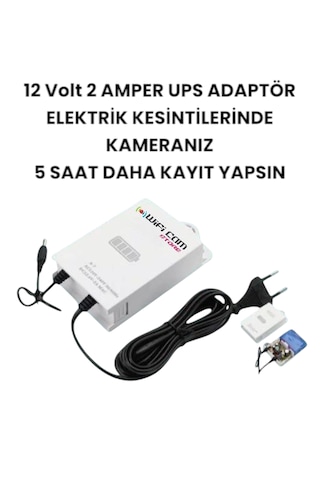 12 Volt Ups Adaptör Şarjlı Voltaj Korumalı Güç Kaynağı