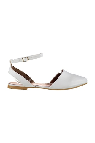Fox Shoes Beyaz Kadın Babet D726226209 Beyaz