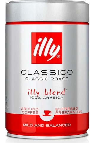 Illy Classico Orta Kavrulmuş Espresso Toz Kahve 250 G Illy Classico Orta Kavrulmuş Espresso Toz Kahve 250 G