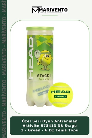 Özel Seri Oyun Antrenman Aktivite 578413 3b Stage 1 - Green - 6 Dz Tenıs Topu