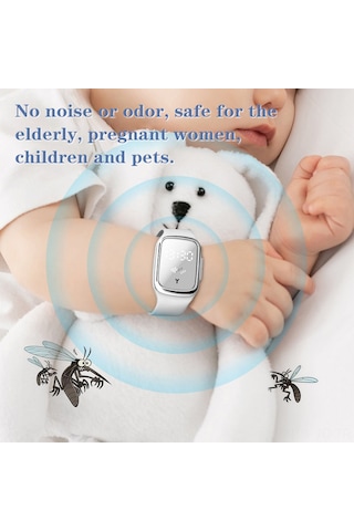 Skycity Pembe Fiziksel Uyku Destekli Sıcaklık Ve Saat Gösteren 3 Seviye Uygulama Dış Mekan Sinsi Kovucu Bileklik