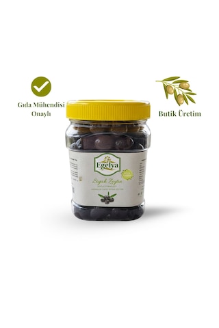 Egelya Gemlik Yağlı Siyah Sele Zeytin 500 G Doğal Fermantasyon, Katkısız, Dengeli Tuzlu