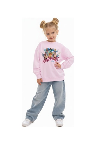 Seabubbles Manifest Kız Çocuk Sweatshirt St10612 Pembe