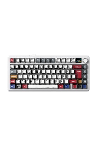 Aula F75 Max Mekanik Gaming Oyuncu Klavyesi Tkl Rgb Graywood V4 Switch Kablosuz Makrolu Hot Swap Türkçe Q Comic 14413384