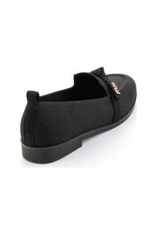Bambi Siyah Kadın Loafer Ayakkabı K01327025182 Siyah