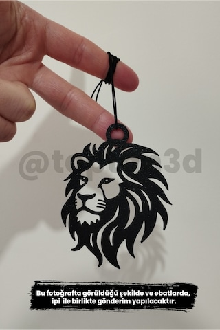 Aslan No2 Dikiz Ayna Süsü - Araba Süsü - Oto Aksesuar - Çift Taraflı