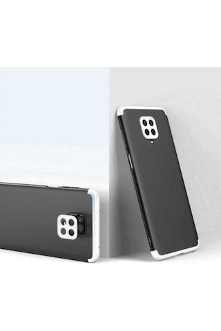 Xiaomi Redmi Note 9 Pro Kılıf Zore Ays Kapak Siyah-Gri
