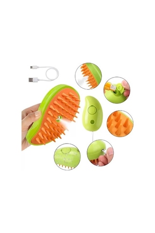 Şarjlı Soğuk Buharlı Kedi Köpek Fırçası Tarağı