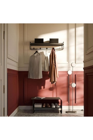 Nash Metal Saclı Ayakkabı Rafı Siyah