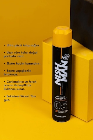 05 Saç Şekillendirici Sprey - Ultra Tutuş - 400 Ml