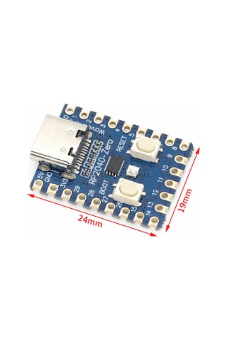 Raspberry Pi Zero Rp2040 Lehimsiz Dual Core 133mhz 2mb Modül Type C Mini Bilgisayar Geliştirme Kar