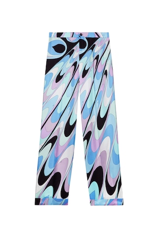 Pucci Şık Ipek Twill Pantolon Çok Renkli