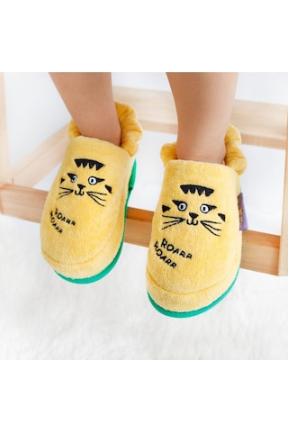 Milk & Moo Milk&moo Çocuk Ev Terliği Patenci Çita 5-6 Yaş Sarı