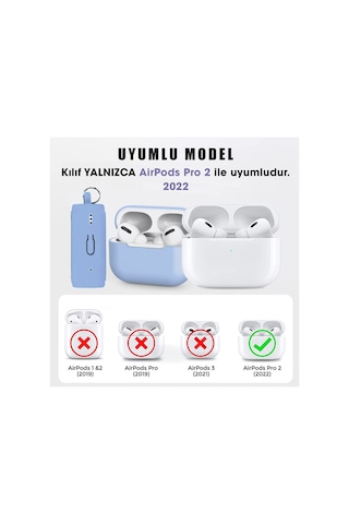 Microsonic AirPods Pro 2.Nesil Kılıf Askılı Mat Silikon Bej