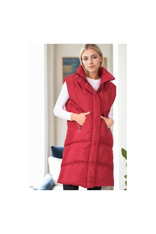 Z9743 Dewberry Bayan Yelek-bordo Bordo