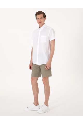 Pierre Cardin Erkek Haki Şort / Bermuda 50301780-vr027 Haki