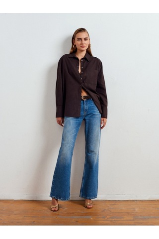 Dilvin 72060 Düşük Bel Denim Pantolon-tint Tint