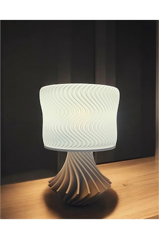 Elegance Tasarım 3d , Ev Dekorasyon , Bohem , Vintage , Dekoratif Abajur - Beyaz Çok Renkli