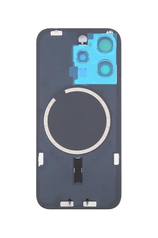 Teknonet Apple İphone 16 Pro Uyumlu Kamera Camlı Batarya Kapağı + Magsafe Flex - Beyaz