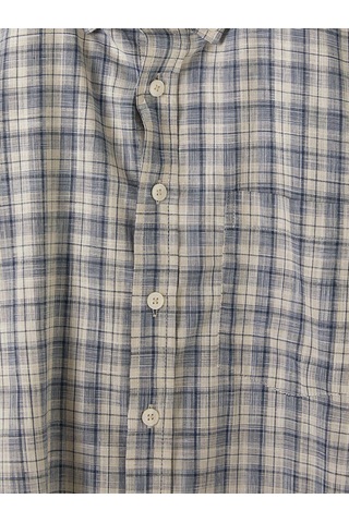 Lcwaıkıkı Classic Bej Regular Fit Ekose Poplin Erkek Gömlek