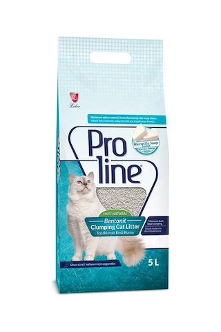 Proline Marsilya Sabunu Kokulu İnce Topaklaşan Bentonit Kedi Kumu 4 x 5 L