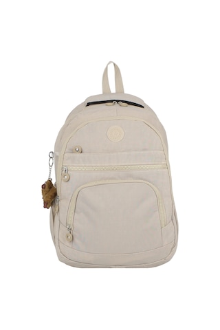 Dada Okul Sırt Çantası Bej Ortaokul Lise Geniş İç Hacim Ortopedik Su Geçirmez Kumaş Bej