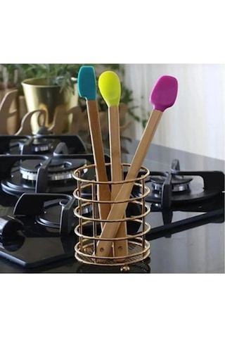 Kapamarka Silikon Uçlu Isıya Dayanıklı Bambu Spatula 3'lü Set Diğer